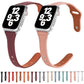 Frerndorf | Universelles T-förmiges dünnes umgekehrtes Schnallen-Leder-Uhrenarmband für die Apple Watch Series 9&8&7 41mm / SE 3&SE 2&6&SE&5&4 40mm / 3&2&1 38mm (Dunkelbraun)
