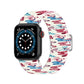 Frendorf | Verstellbares elastisches Druck-Uhrenarmband für Apple Watch Series 9&8&7 41mm / SE 3&SE 2&6&SE&5&4 40mm / 3&2&1 38mm (Schmetterling)