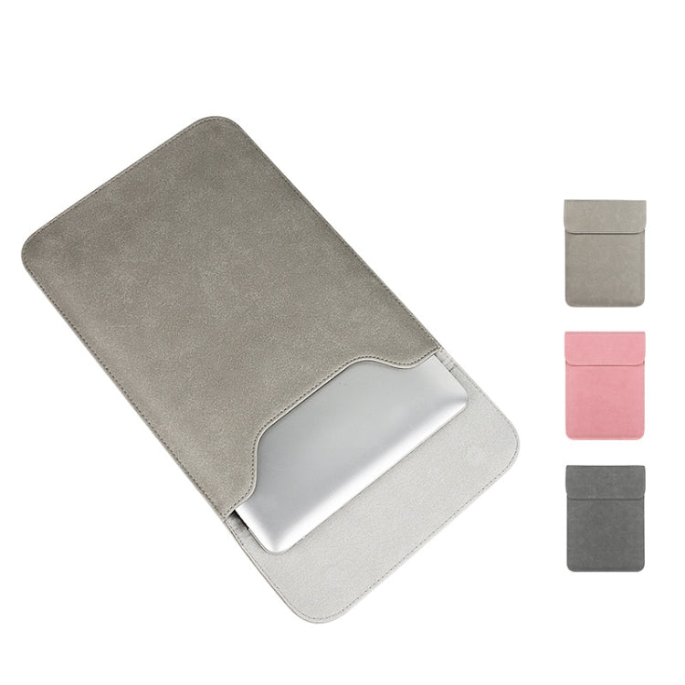 Frendorf | PU02 Ultra-dünne Notebook-Liner-Tasche mit kleiner Tasche, Größe: 14,1-15,4 Zoll (Rosa)