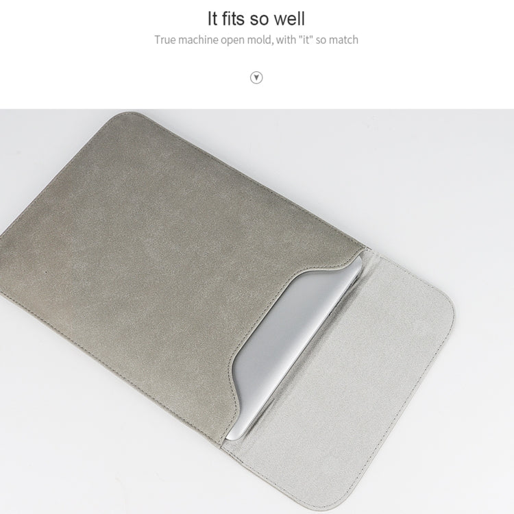 Frendorf | PU02 Ultra-dünne Notebook-Liner-Tasche mit kleiner Tasche, Größe: 14,1-15,4 Zoll (Rosa)