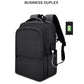 Frendorf | SJ01 Business Casual Computer Rucksack mit USB-Ladeanschluss, Größe: 13-15 Zoll Universell (Schwarz)