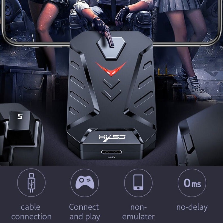 Frendorf | HXSJ P8 Mobile Phone Keyboard Mouse Converter für Android-System (Schwarz)