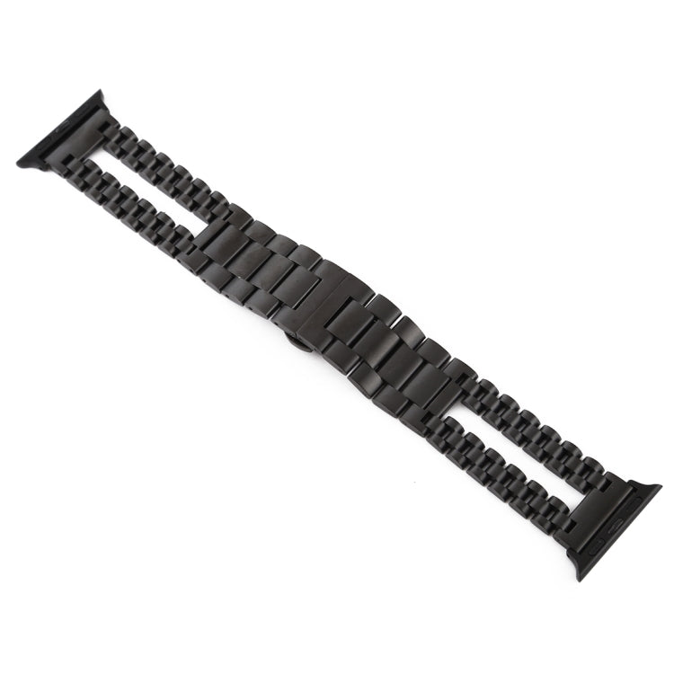 Frendorf | Für Apple Watch Series 7 41mm / 6 & SE & 5 & 4 40mm / 3 & 2 & 1 38mm Edelstahl-Uhrenarmband (Schwarz)