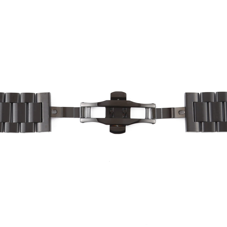 Frendorf | Für Apple Watch Series 7 41mm / 6 & SE & 5 & 4 40mm / 3 & 2 & 1 38mm Edelstahl-Uhrenarmband (Schwarz)