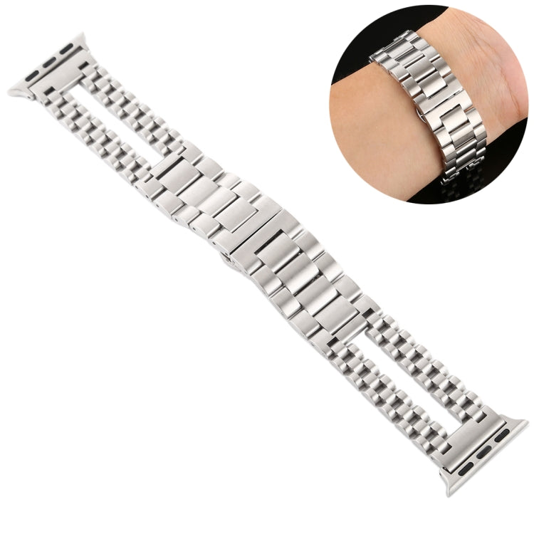Frendorf | Für Apple Watch Series 7 41mm / 6 & SE & 5 & 4 40mm / 3 & 2 & 1 38mm Edelstahl Armband (Silber)