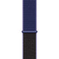 Frerndorf | Für Apple Watch Series 9&8&7 41mm / SE 3&SE 2&6&SE&5&4 40mm / 3&2&1 38mm Farblich abgestimmtes Nylon-Uhrenarmband (Schwarz + Blau)