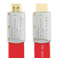 Frendorf | ULT-unite 4K Ultra HD Gold-plated HDMI to HDMI Flachkabel, Kabellänge: 10m (Rot)