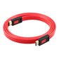 Frendorf | ULT-unite 4K Ultra HD goldbeschichtetes HDMI-zu-HDMI-Flachkabel, Kabel Länge: 10m (Transparent Rot)