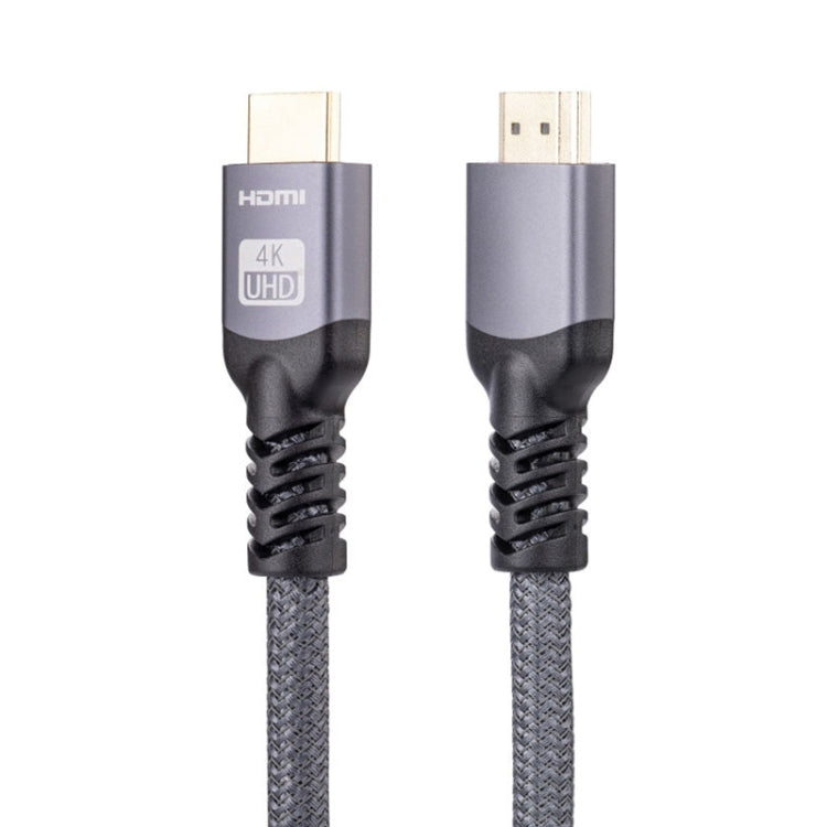 Frendorf | HDMI 2.0 Stecker zu HDMI 2.0 Stecker 4K Ultra-HD geflochtenes Adapterkabel, Kabellänge: 10m (Grau)