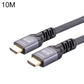Frendorf | HDMI 2.0 Stecker zu HDMI 2.0 Stecker 4K Ultra-HD geflochtenes Adapterkabel, Kabellänge: 10m (Grau)