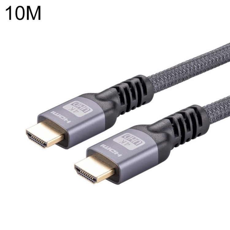 Frendorf | HDMI 2.0 Stecker zu HDMI 2.0 Stecker 4K Ultra-HD geflochtenes Adapterkabel, Kabellänge: 10m (Grau)