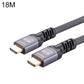 Frendorf | HDMI 2.0 Male zu HDMI 2.0 Male 4K Ultra-HD Geflochtenes Adapterkabel, Kabellänge: 18m (Grau)