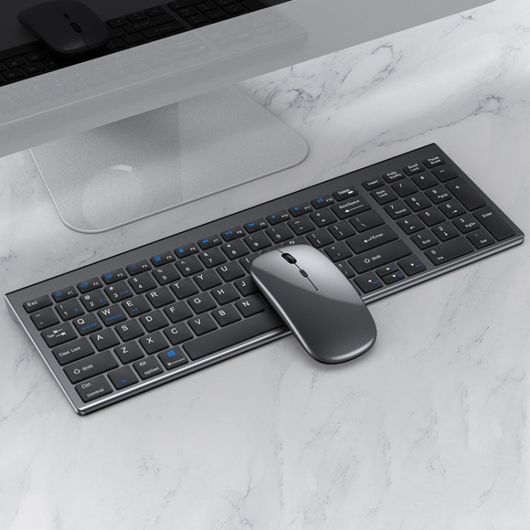 Frendorf | 109 Drei-Modus Wireless Bluetooth Tastatur Maus Set (Gun Black)