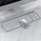 Frendorf | 109 Drei-Modus Wireless Bluetooth Tastatur Maus Set (Silber)