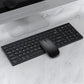 Frendorf | 109 Drei-Modus Wireless Bluetooth Tastatur Maus Set (Schwarz)