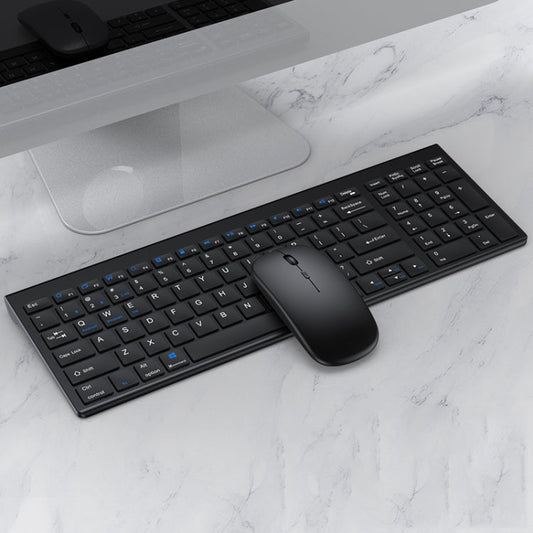 Frendorf | 109 Drei-Modus Wireless Bluetooth Tastatur Maus Set (Schwarz)