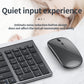 Frendorf | 109 Drei-Modus Wireless Bluetooth Tastatur Maus Set (Silber)