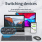Frendorf | 109 Drei-Modus Wireless Bluetooth Tastatur Maus Set (Silber)
