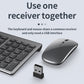 Frendorf | 109 Drei-Modus Wireless Bluetooth Tastatur Maus Set (Silber)