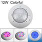 12W ABS-Kunststoff Schwimmbad Wandlampe Unterwasserlicht (Bunt)