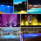 12W ABS-Kunststoff Schwimmbad Wandlampe Unterwasserlicht (Bunt)