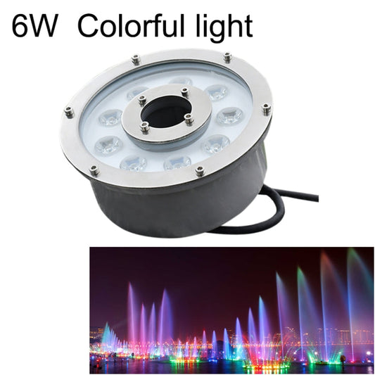 6W Landschaft Farbwechselnd Ring LED Aluminiumlegierung Unterwasser Springbrunnen Licht (Farbwechselnd)