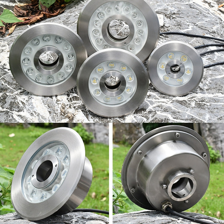18W Landschaft Farbige Farbwechsel Ring LED Edelstahl Unterwasser Brunnen Licht (Bunt)