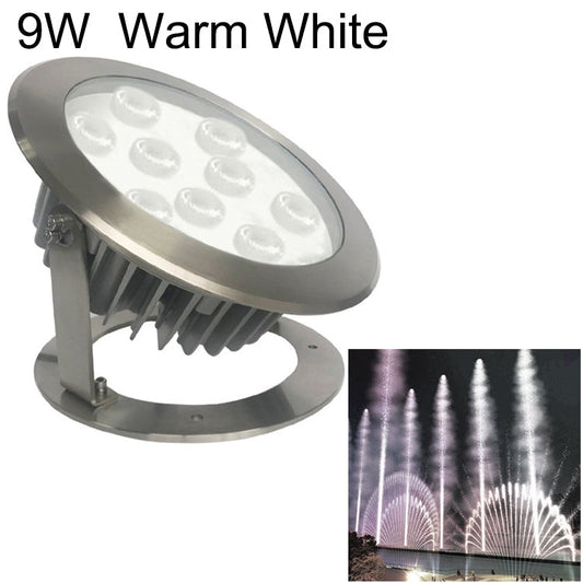 9W Quadrat Park Landschaft LED Unterwasserlicht Poollicht (Warmweißes Licht)