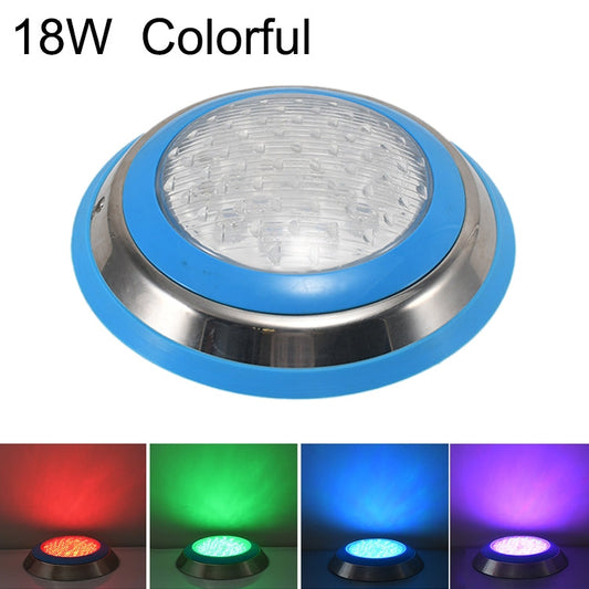 18W LED Edelstahl Wandmontierte Poollicht Landschaft Unterwasserlicht (Buntes Licht)