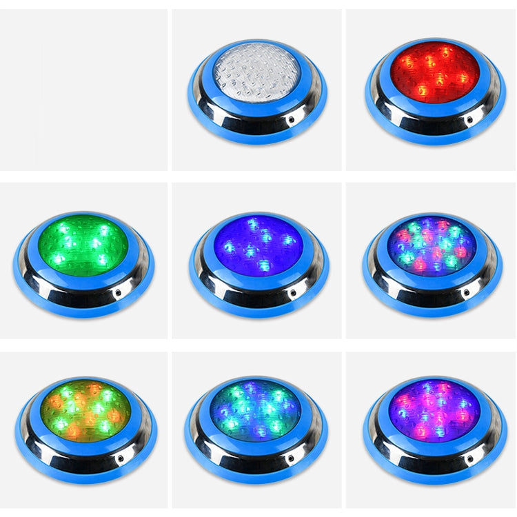 18W LED Edelstahl Wandmontierte Poollicht Landschaft Unterwasserlicht (Buntes Licht)