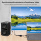 Frendorf | D45 3 in 1 DP zu HDMI + VGA + 3.5 Audio Konverter Kabel (Schwarz)
