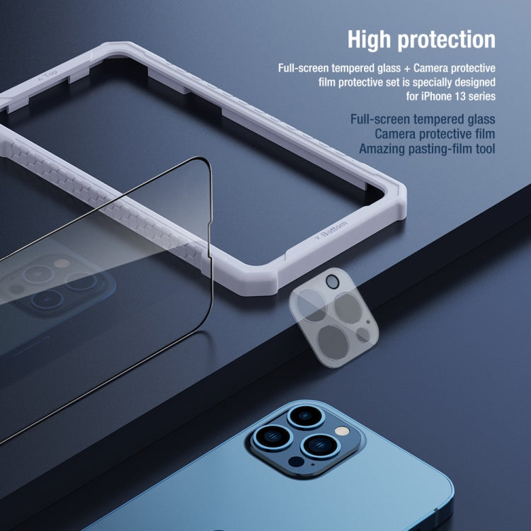 Frendorf | Für iPhone 13 Pro Max NILLKIN 2 in 1 HD Vollbild gehärtete Glasfolie + Kameraschutz Set