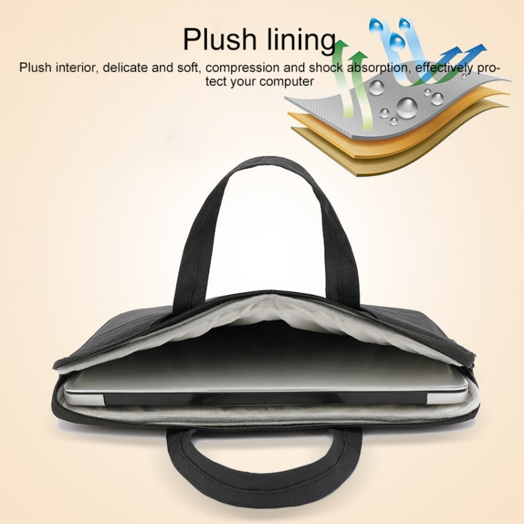 Frendorf | C510 Wasserfeste Oxford-Stoff Laptop-Handtasche für 15.4-16 Zoll Laptops (Schwarz)