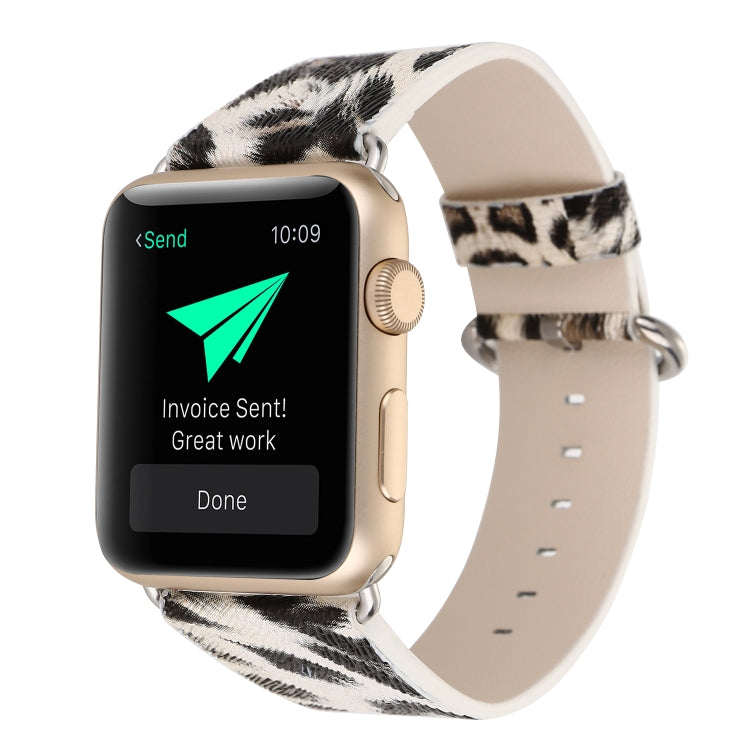 Frendorf | Für Apple Watch Series 7 41mm / 6 & SE & 5 & 4 40mm / 3 & 2 & 1 38mm Fashion-Armband (Leopardprint)