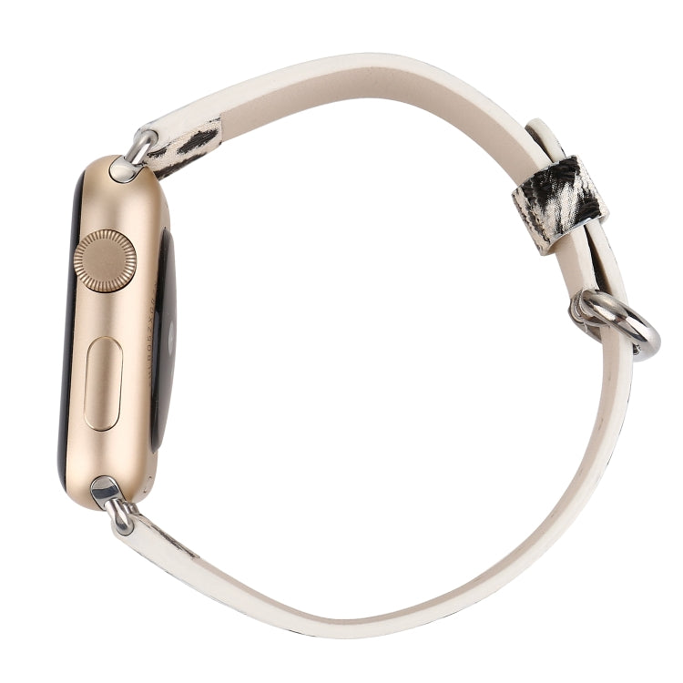 Frendorf | Für Apple Watch Series 7 41mm / 6 & SE & 5 & 4 40mm / 3 & 2 & 1 38mm Fashion-Armband (Leopardprint)