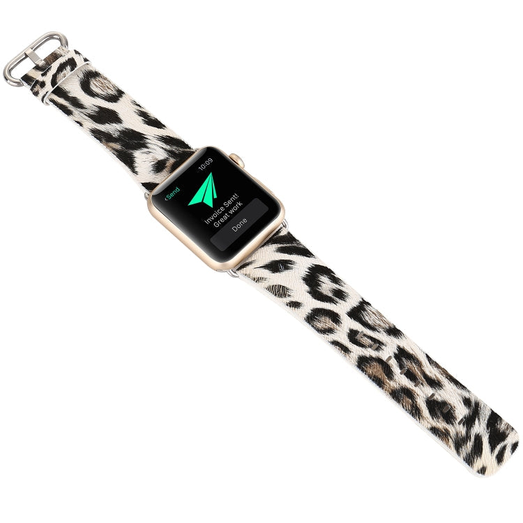Frendorf | Für Apple Watch Series 7 41mm / 6 & SE & 5 & 4 40mm / 3 & 2 & 1 38mm Fashion-Armband (Leopardprint)