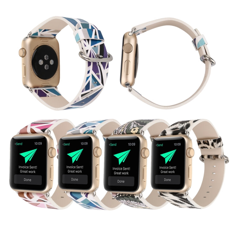 Frendorf | Für Apple Watch Series 7 41mm / 6 & SE & 5 & 4 40mm / 3 & 2 & 1 38mm Fashion-Armband (Leopardprint)