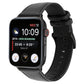 Frerndorf | Für Apple Watch Series 9&8&7 41mm / SE 3&SE 2&6&SE&5&4 40mm / 3&2&1 38mm Öl Wachs Crazy Horse Textur Echtes Leder Uhrenarmband (Schwarz)