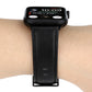 Frerndorf | Für Apple Watch Series 9&8&7 41mm / SE 3&SE 2&6&SE&5&4 40mm / 3&2&1 38mm Öl Wachs Crazy Horse Textur Echtes Leder Uhrenarmband (Schwarz)
