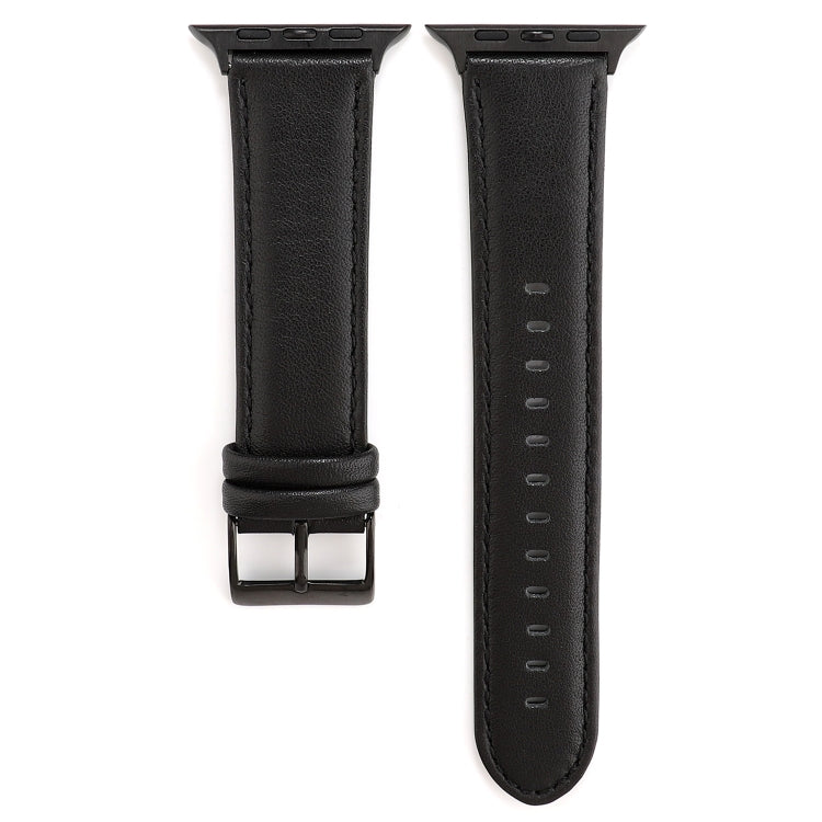 Frerndorf | Für Apple Watch Series 9&8&7 41mm / SE 3&SE 2&6&SE&5&4 40mm / 3&2&1 38mm Öl Wachs Crazy Horse Textur Echtes Leder Uhrenarmband (Schwarz)