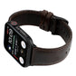 Frerndorf | Für Apple Watch Series 9&8&7 41mm / SE 3&SE 2&6&SE&5&4 40mm / 3&2&1 38mm Öl Wachs Crazy Horse Textur Echtes Leder Uhrenarmband (Kaffee)