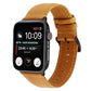 Frendorf | Für Apple Watch Series 7 41mm / 6 & SE & 5 & 4 40mm / 3 & 2 & 1 38mm Ölwachs Crazy Horse Textur Echtleder Armband (Hellbraun)