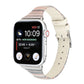 Frerndorf | Für Apple Watch Series 9&8&7 41mm / SE 3&SE 2&6&SE&5&4 40mm / 3&2&1 38mm Nähstreifen Echtes Leder Uhrenarmband Uhrenarmband (Weiß)