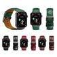 Frerndorf | Für Apple Watch Series 9&8&7 41mm / SE 3&SE 2&6&SE&5&4 40mm / 3&2&1 38mm Rindsleder Krokodilstruktur Armband Uhr Band (Schwarz)