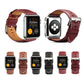 Frerndorf | Für Apple Watch Series 9&8&7 41mm / SE 3&SE 2&6&SE&5&4 40mm / 3&2&1 38mm Umweltschutz Echtes Leder Uhrenarmband Uhrenarmband (Schwarz)