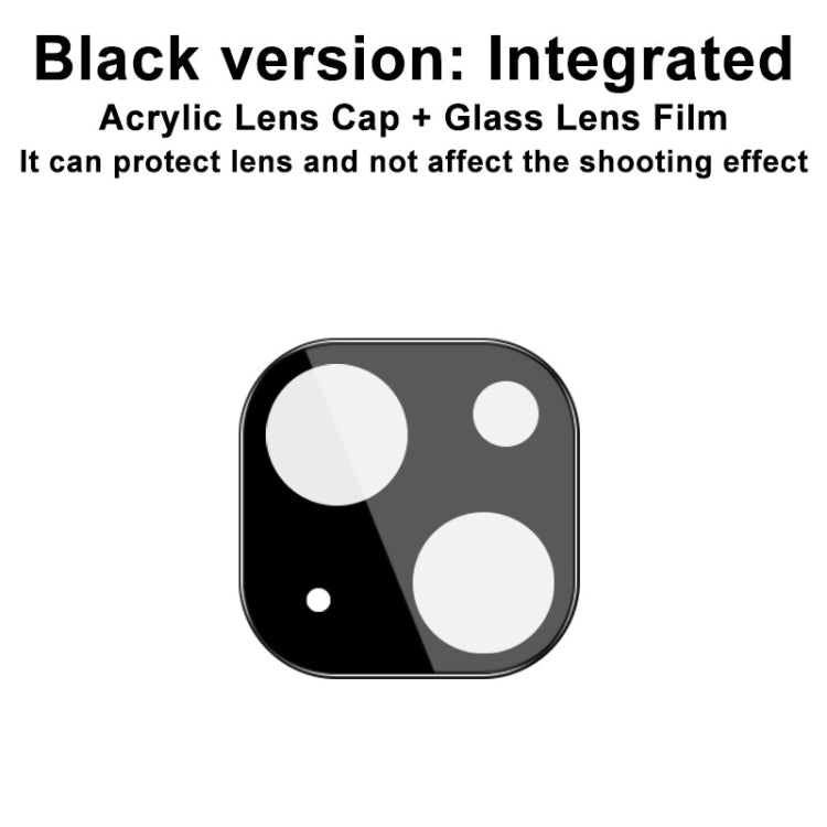 Frendorf | Für iPhone 13 / 13 mini imak Integrierte Rückkamera-Linsen-Temperaturglasfilm mit Objektivdeckel Schwarze Version