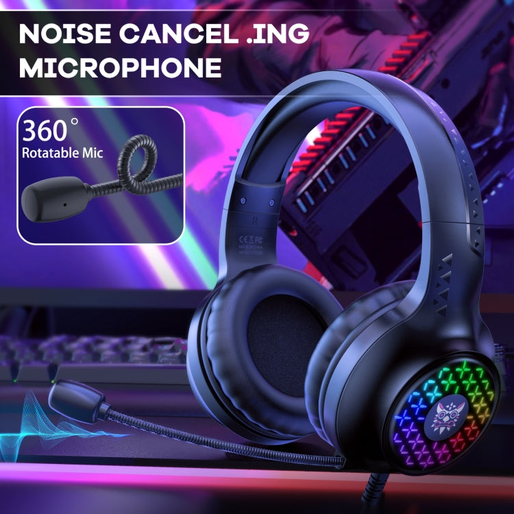 Frendorf | ONIKUMA X7 Pro USB + 3.5mm RGB-Beleuchtung Gaming Wired Headset (Schwarz)