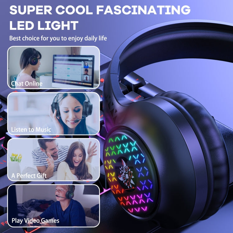 Frendorf | ONIKUMA X7 Pro USB + 3.5mm RGB-Beleuchtung Gaming Wired Headset (Schwarz)