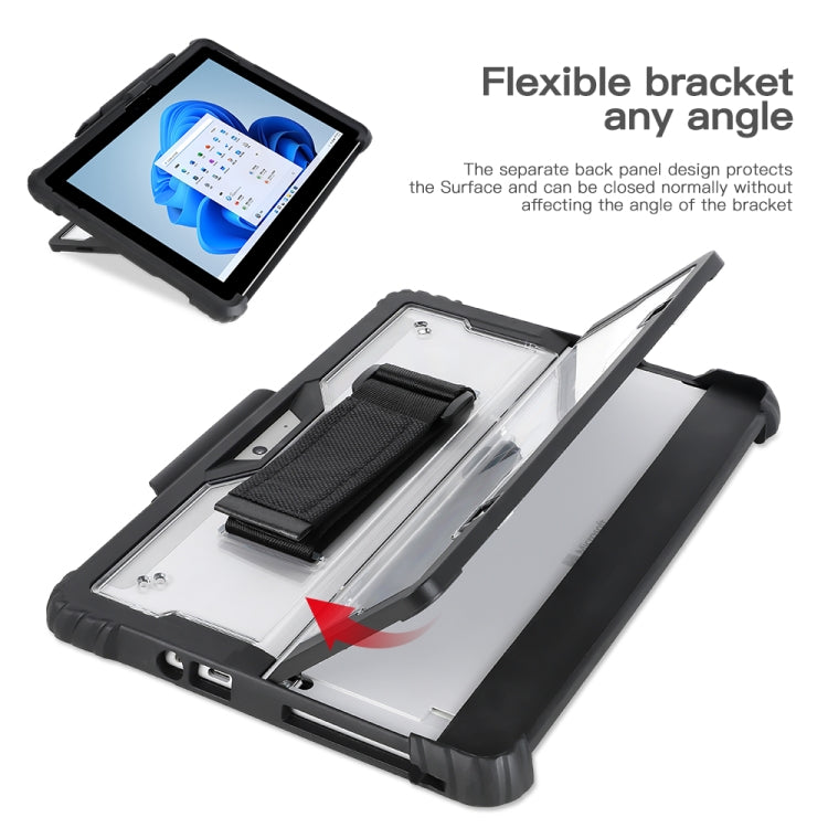 Frendorf | Für MicroSoft Surface Go 1 / 2 / 3 Acryl Transparente Hand-Schultergurt Laptop Hülle