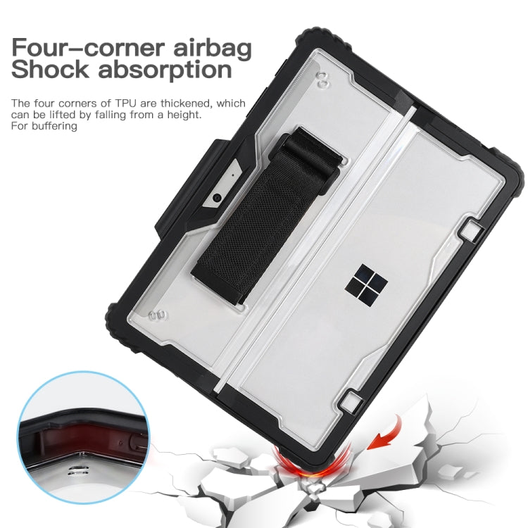 Frendorf | Für MicroSoft Surface Go 1 / 2 / 3 Acryl Transparente Hand-Schultergurt Laptop Hülle
